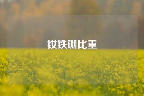 钕铁硼比重