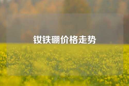 钕铁硼价格走势