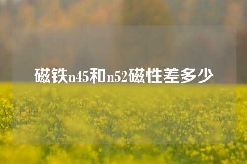 磁铁n45和n52磁性差多少