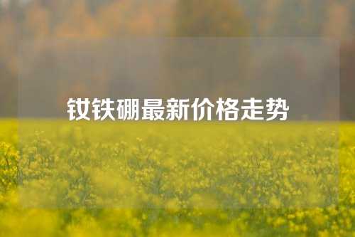 钕铁硼最新价格走势