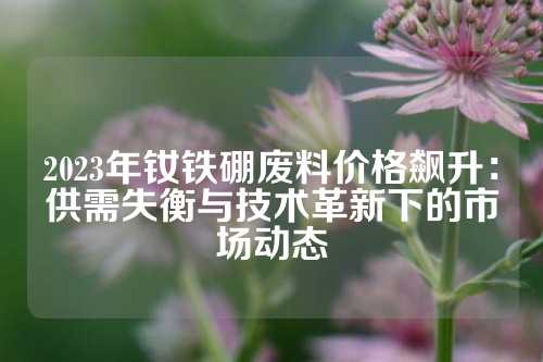 2023年钕铁硼废料价格飙升：供需失衡与技术革新下的市场动态