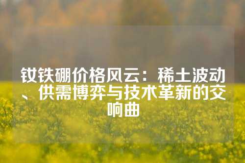 钕铁硼价格风云：稀土波动、供需博弈与技术革新的交响曲