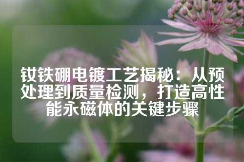 钕铁硼电镀工艺揭秘：从预处理到质量检测，打造高性能永磁体的关键步骤