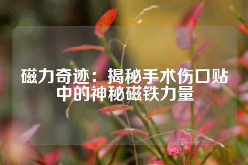 磁力奇迹：揭秘手术伤口贴中的神秘磁铁力量