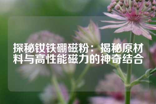 探秘钕铁硼磁粉：揭秘原材料与高性能磁力的神奇结合