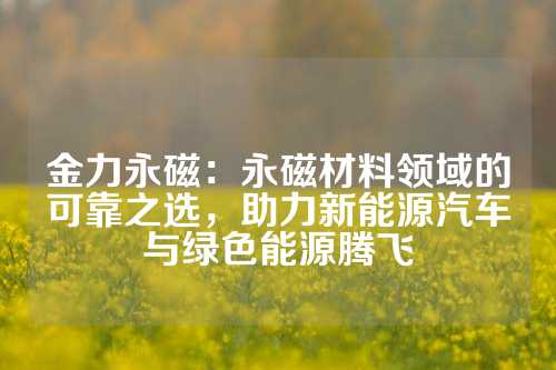 金力永磁：永磁材料领域的可靠之选，助力新能源汽车与绿色能源腾飞